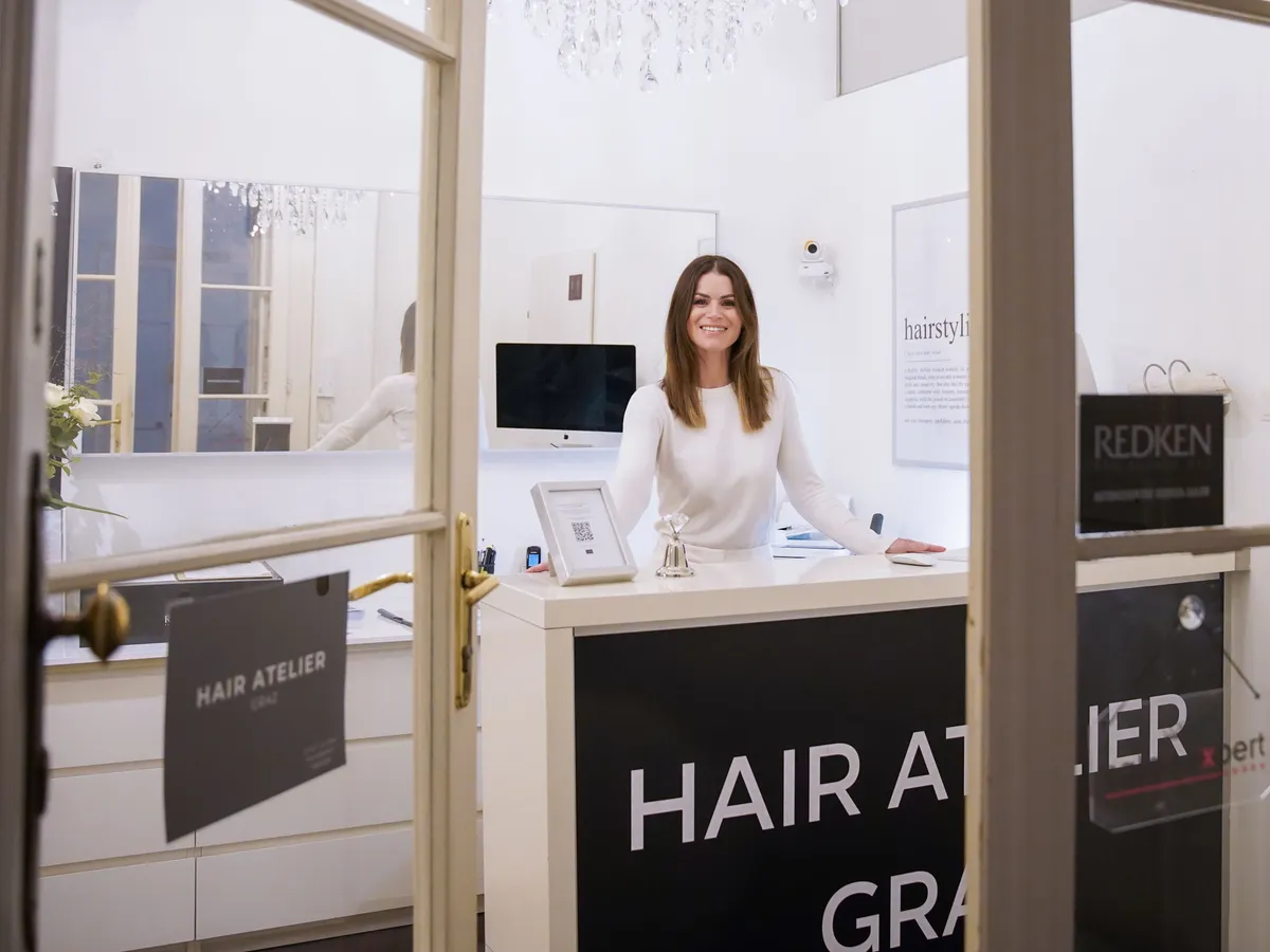 Empfang im Hair Atelier Graz